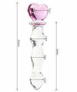 Best Sale 👍 Best Couples Sex Toys PleasureStore Pink Glass Heart Dildo & Bullet Vibe 😉 -Bullet Vibrators Sale unnamed file 371