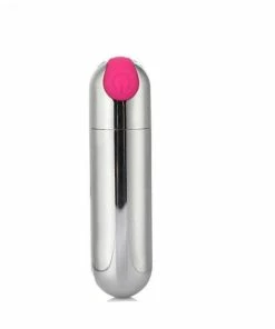 Hot Sale ๐ฅ PleasureStore Silver Rose Rechargeable Bullet Vibrator ๐
