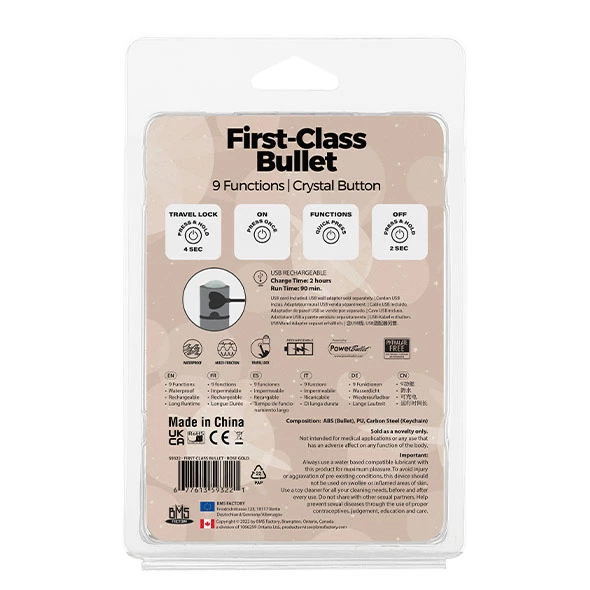 Best Sale π₯° PowerBullet β First Class Mini Bullet With Crystal 9 Function Rose Gold π 8 Best Sale π₯° PowerBullet β First Class Mini Bullet With Crystal 9 Function Rose Gold π - Image 8