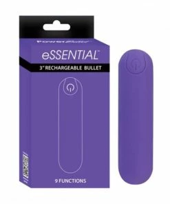 Best Sale 🎉 PowerBullet – Essential Purple 9 Function Rechargeable Bullet Vibrator 🥰