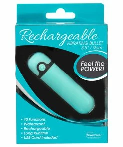 Best Pirce 🧨 PowerBullet – Rechargeable 10 Function Teal Bullet Vibrator 🔔 -Bullet Vibrators Sale unnamed file 566