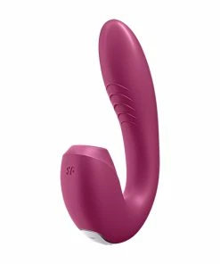 Best Sale ⌛ App Controlled Sex Toys Satisfyer – Sunray Insertable Double Air Pulse App Vibrator Berry 🔥