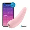 Promo 👍 Best Couples Sex Toys Satisfyer Curvy 2+ Pink App Controlled Clitoral Vibrator 👍