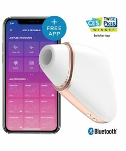 Hot Sale โญ Best Couples Sex Toys Satisfyer Love Triangle White App Controlled Clitoral Vibrator ๐งจ