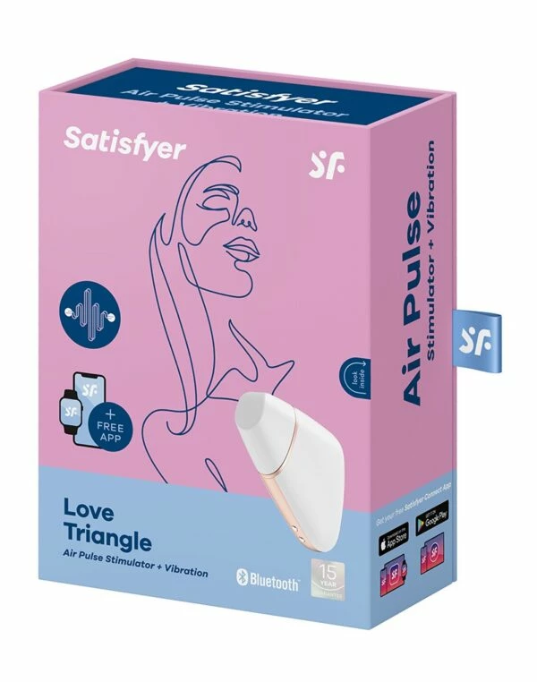 Hot Sale ⭐ Best Couples Sex Toys Satisfyer Love Triangle White App Controlled Clitoral Vibrator 🧨 7 Hot Sale ⭐ Best Couples Sex Toys Satisfyer Love Triangle White App Controlled Clitoral Vibrator 🧨 - Image 7