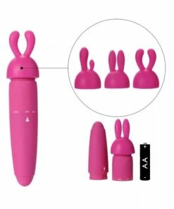 New 🔔 Sex Toy Kits 3Pc Gun Metal & Pink Jeweled Butt Plug Set With Rabbit Vibe 👏 -Bullet Vibrators Sale unnamed file 9